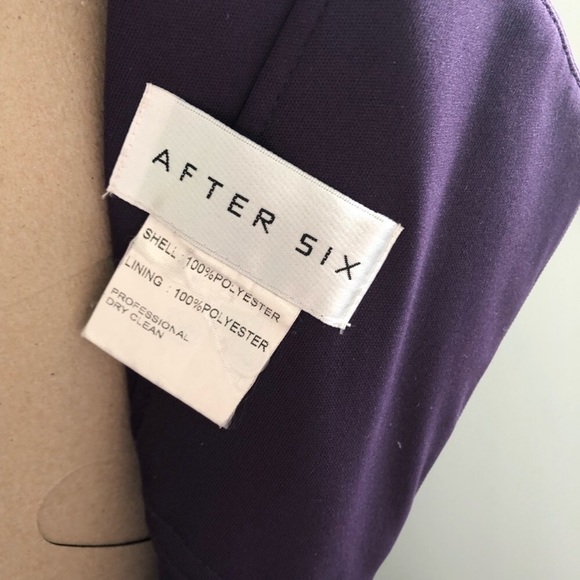 After Six concord purple bridesmaid dress - Picture 7 of 8